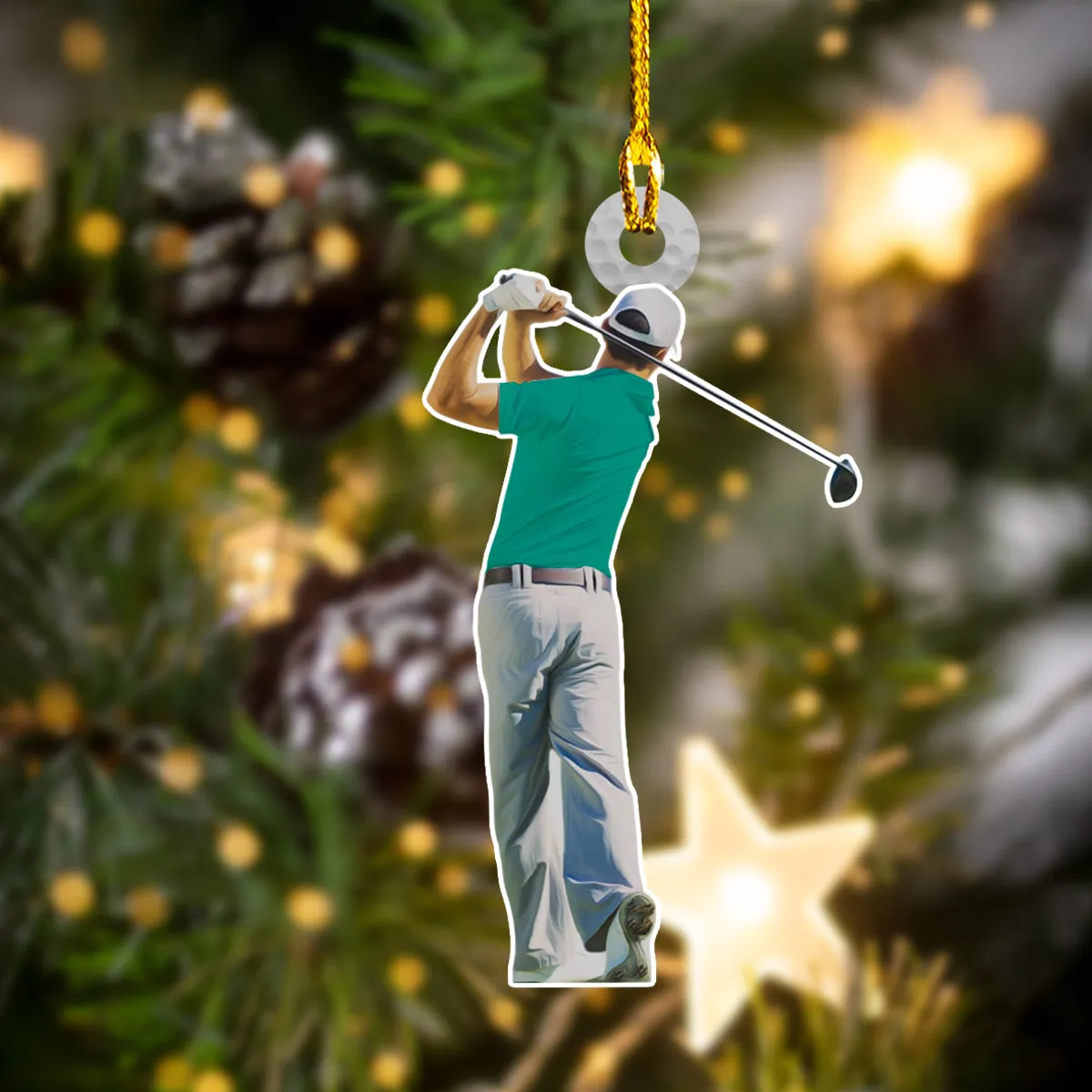 Shaped Ornament - Golf Player - Fuly53