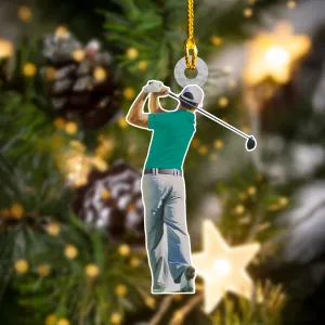 Shaped Ornament - Golf Player - Fuly53