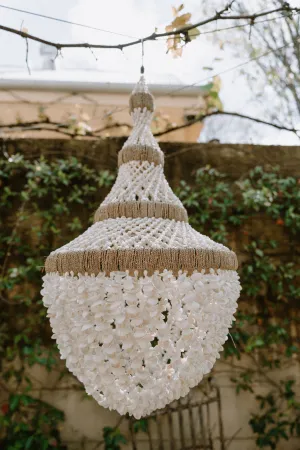 Shell Chandelier Large Tier and Twine