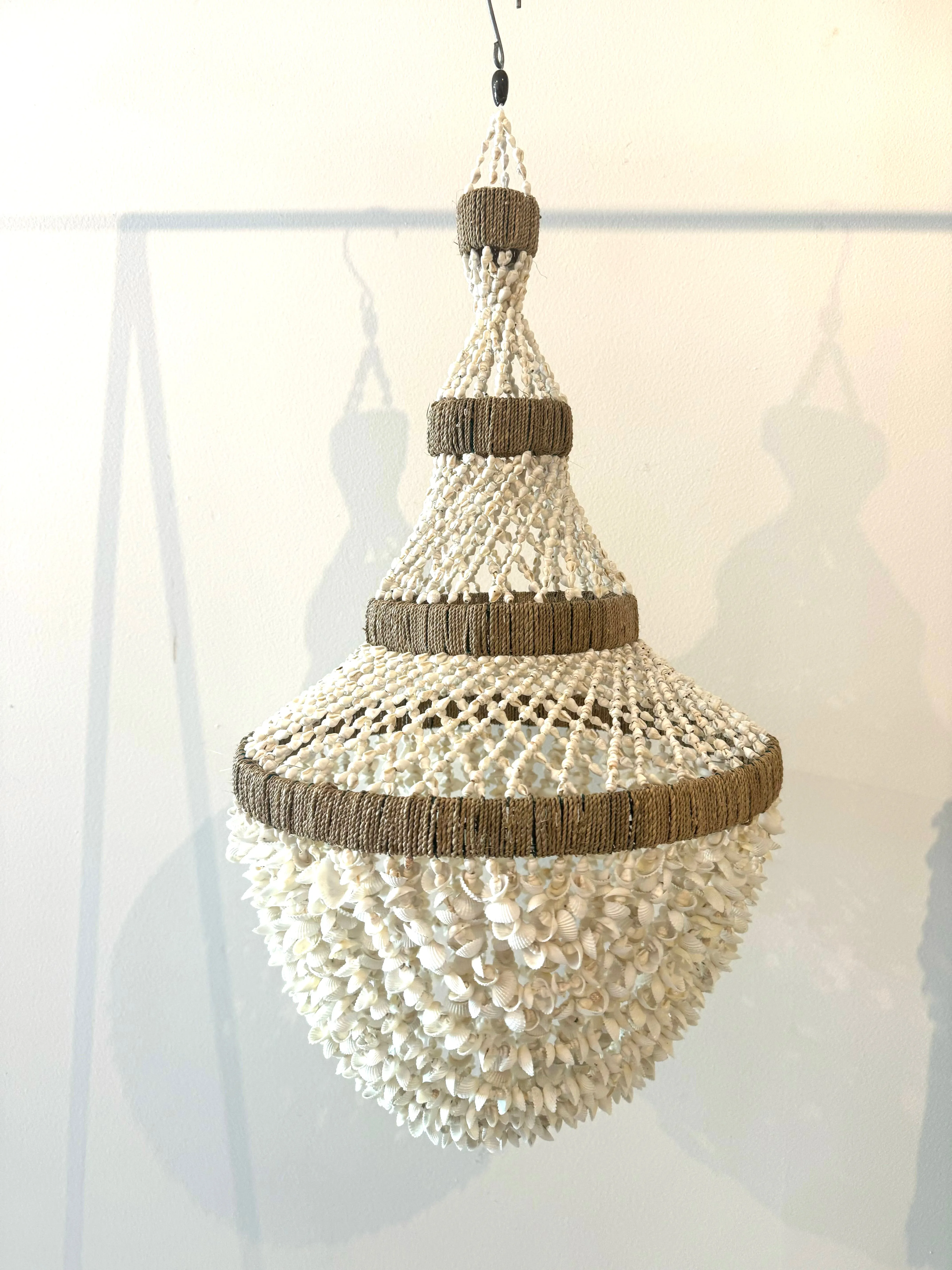 Shell Chandelier Large Tier and Twine