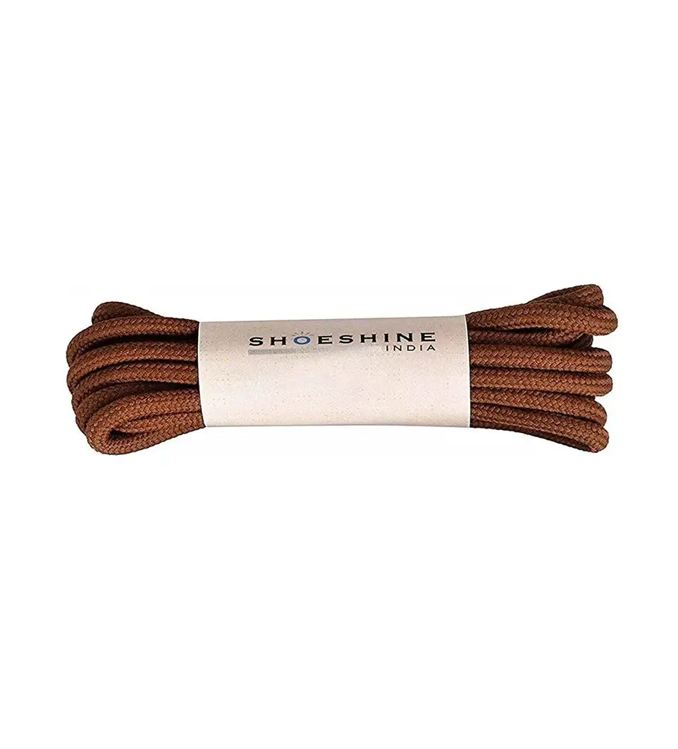 SHOESHINE Shoe Lace (1 Pair) 4mm Maroon Round Shoelace & Boot Laces