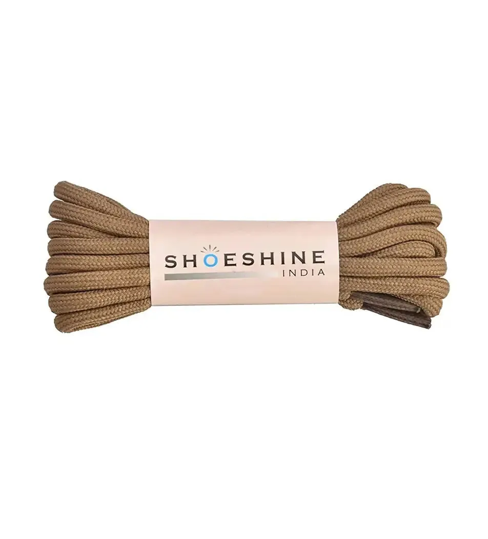 SHOESHINE Shoe Lace (1 Pair) 4mm Maroon Round Shoelace & Boot Laces