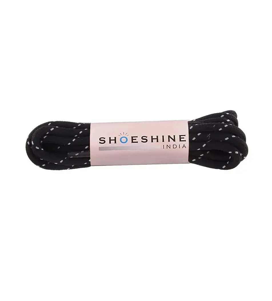 SHOESHINE Shoe Lace (1 Pair) 4mm Maroon Round Shoelace & Boot Laces