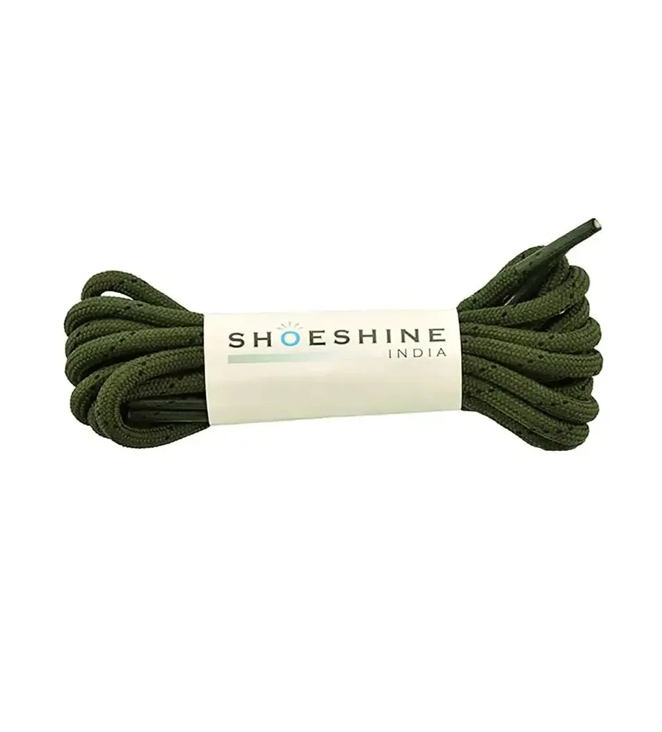 SHOESHINE Shoe Lace (1 Pair) 4mm Maroon Round Shoelace & Boot Laces