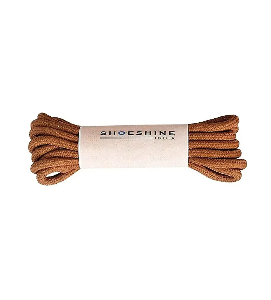 SHOESHINE Shoe Lace (1 Pair) 4mm Maroon Round Shoelace & Boot Laces
