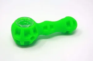 Silicone Lightweight Spoon Glass Bowl 4"