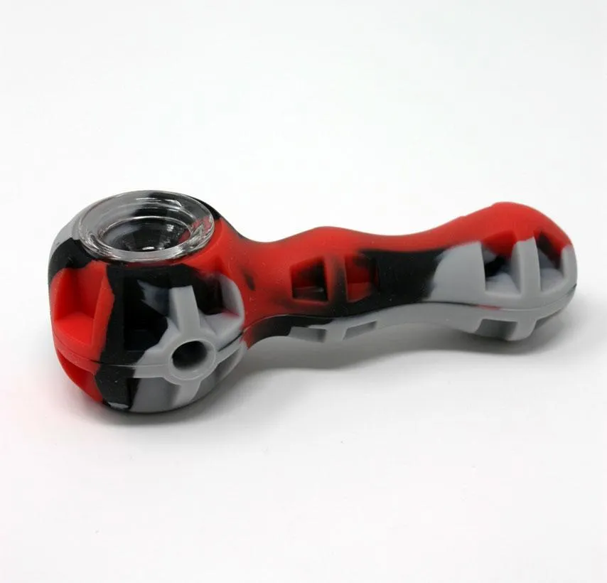 Silicone Lightweight Spoon Glass Bowl 4"