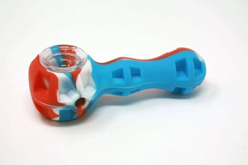 Silicone Lightweight Spoon Glass Bowl 4"