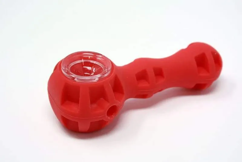 Silicone Lightweight Spoon Glass Bowl 4"