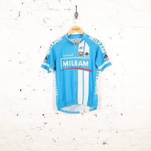 SMS Santini Colnago Milram Cycling Top Jersey - Blue - L