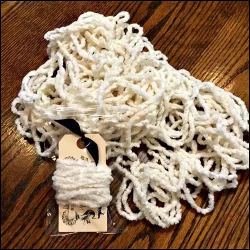 Snow Cotton Chenille - Lady Dots Creates Finishing Trims