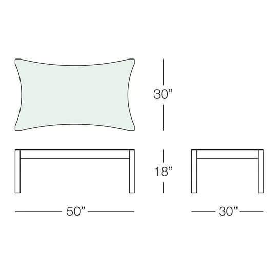 South Beach Coffee Table with Glass