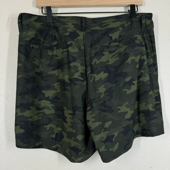 SPANX Women’s Sunshine Shorts Green Camo Outdoor Comfy 50213R Size XL