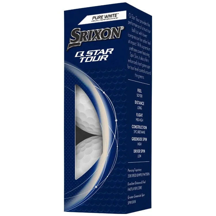 Srixon Q Star Tour White Golf Balls 12Pk