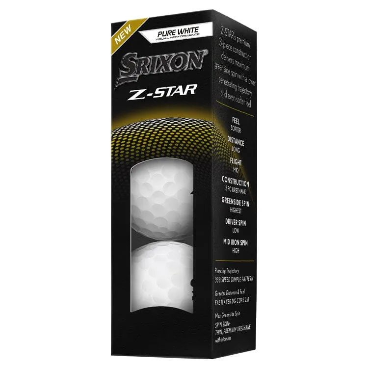 Srixon Z Star White Golf Balls 12Pk
