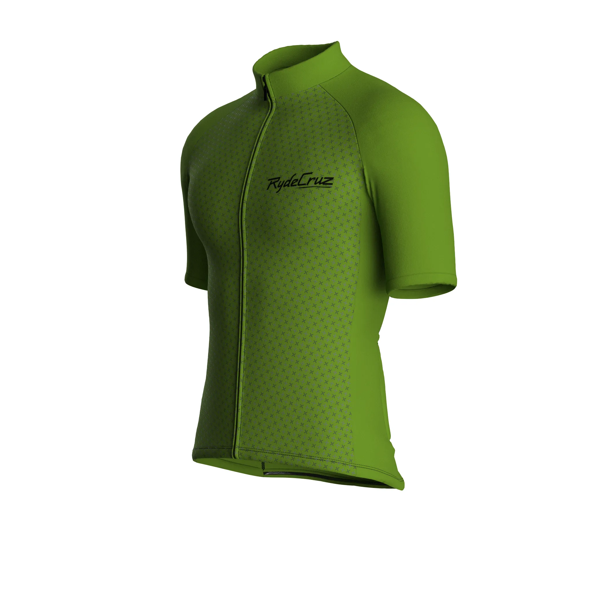 Stellar Grid | Khaki Green Male Short Sleeves Jersey