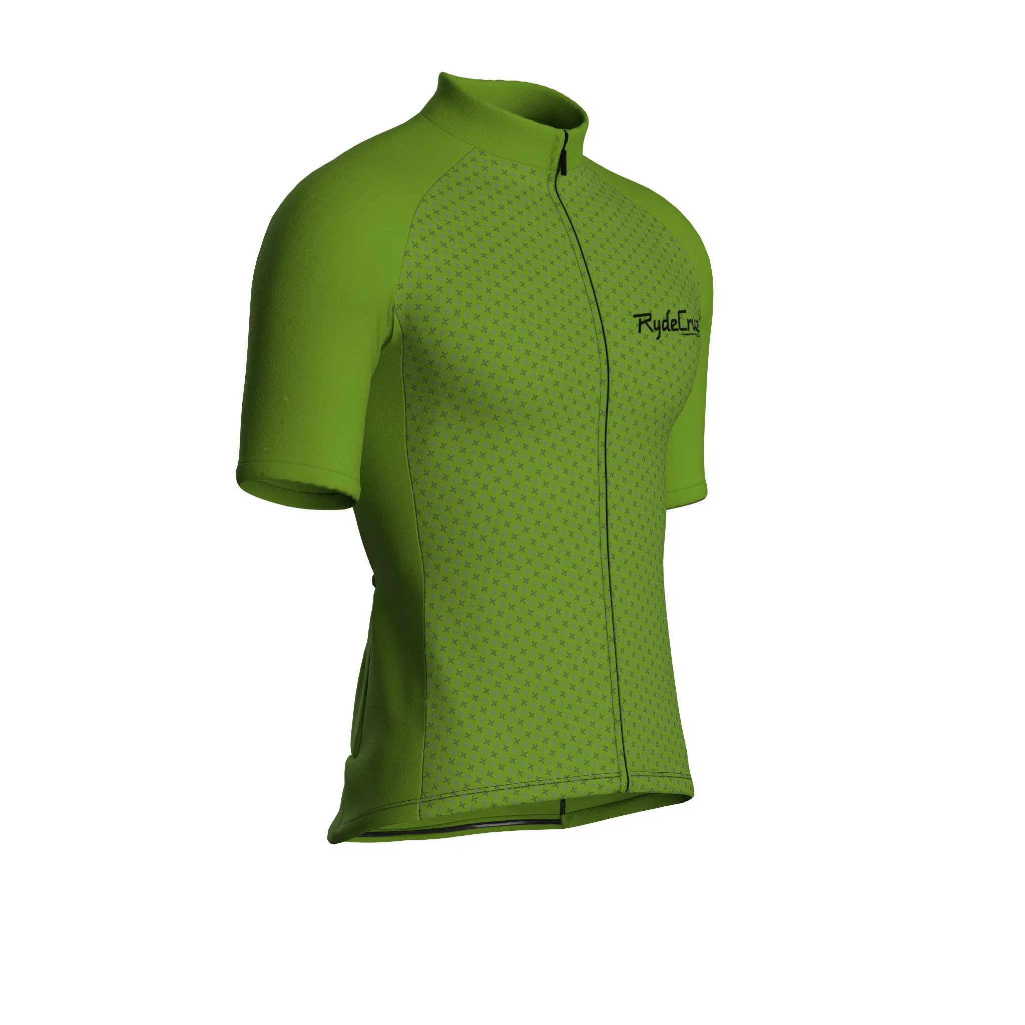 Stellar Grid | Khaki Green Male Short Sleeves Jersey