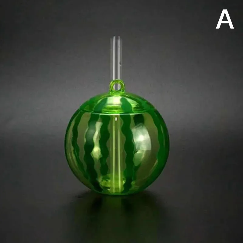 Strawberry Shaped Straw Water Bottle