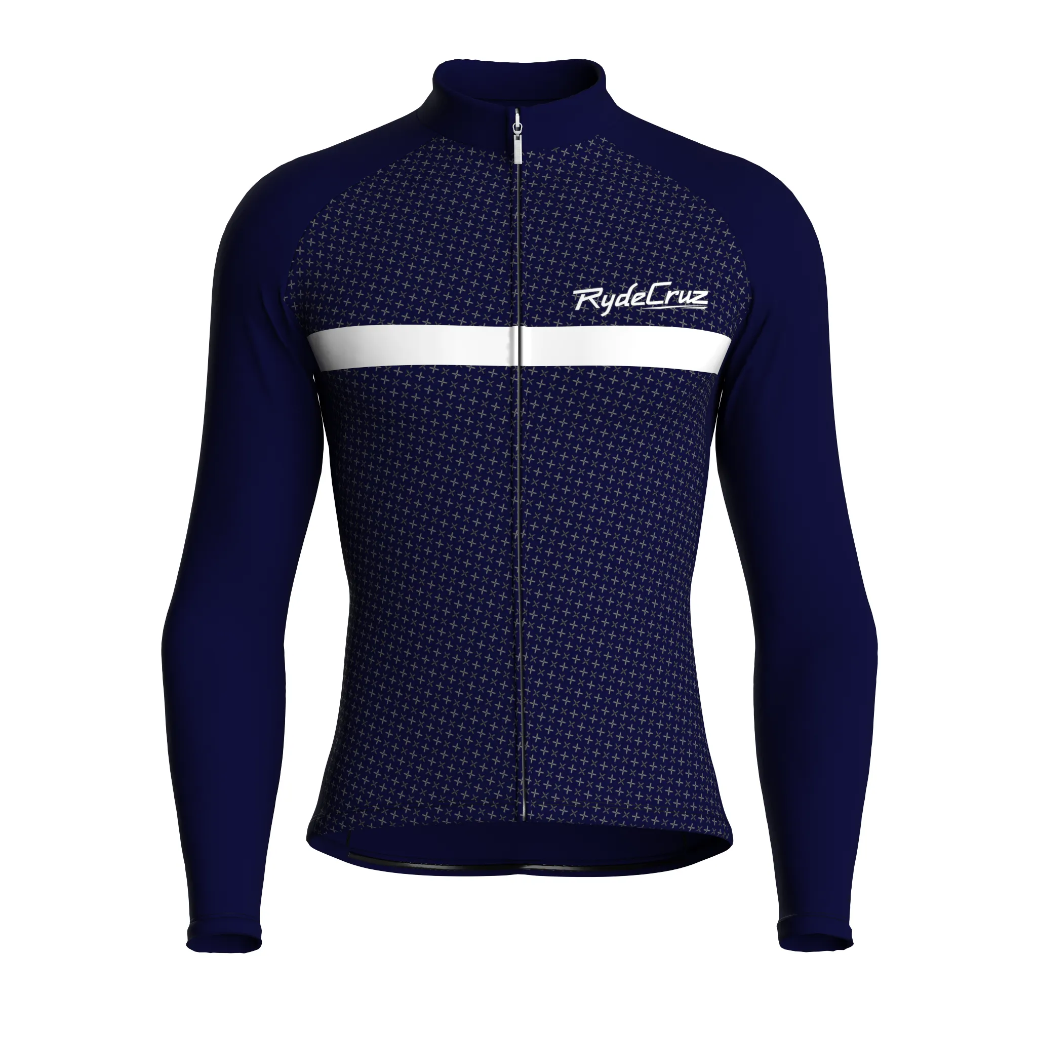 Stripe Dynamics | Dark Blue Male Long Sleeves Jersey