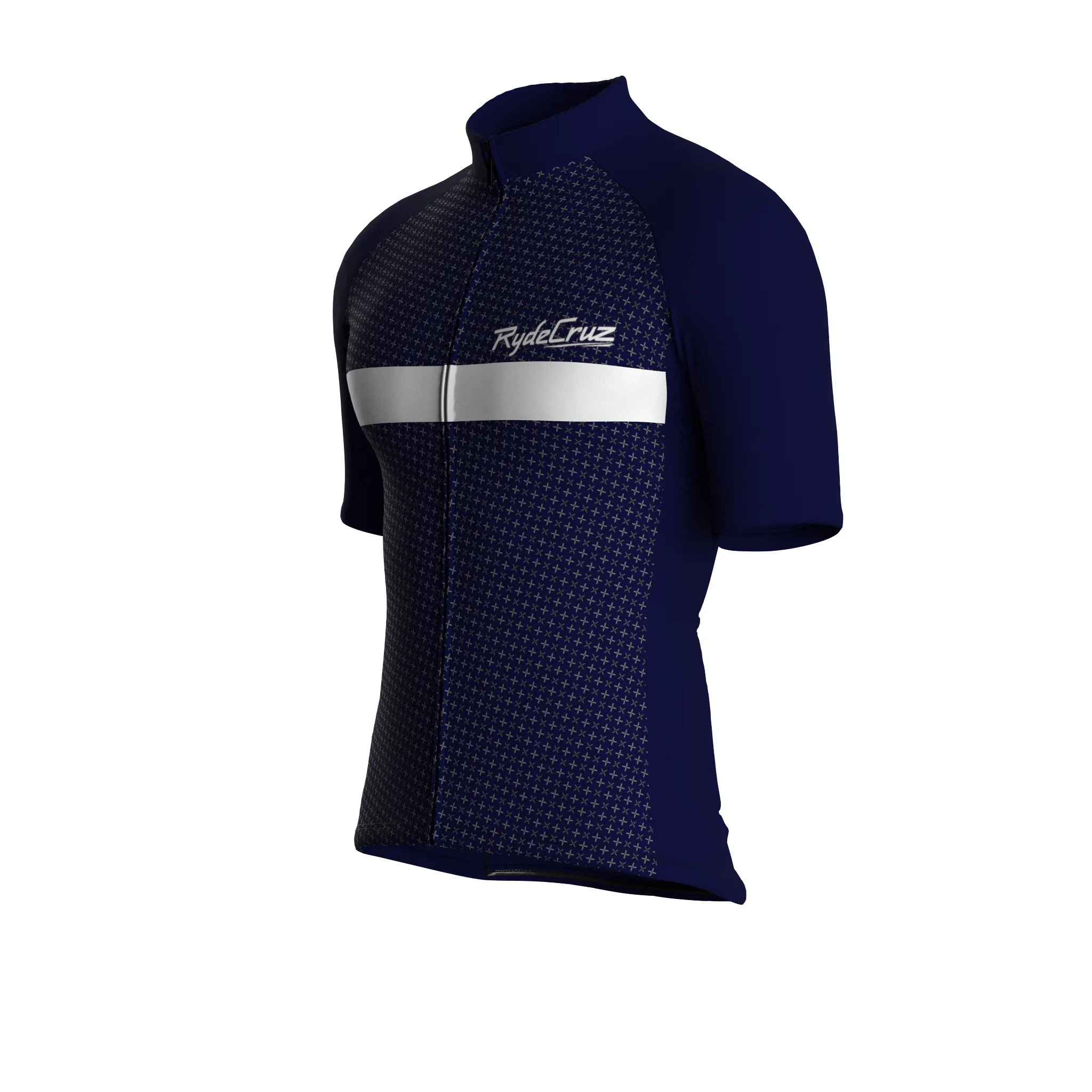Stripe Dynamics | Dark Blue Male Short Sleeves Jersey