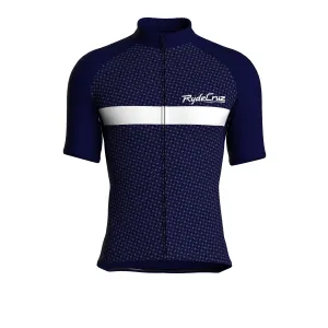 Stripe Dynamics | Dark Blue Male Short Sleeves Jersey