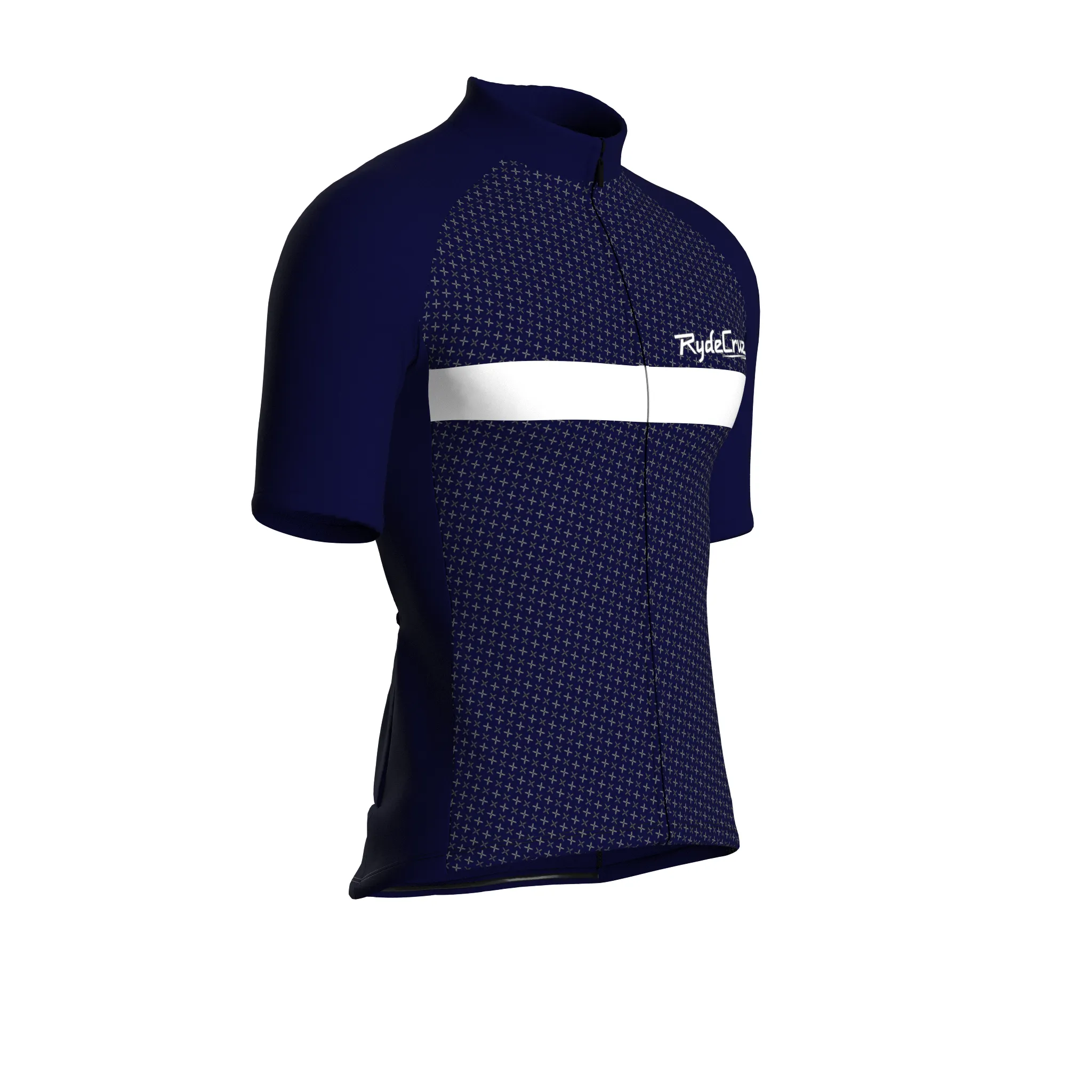 Stripe Dynamics | Dark Blue Male Short Sleeves Jersey