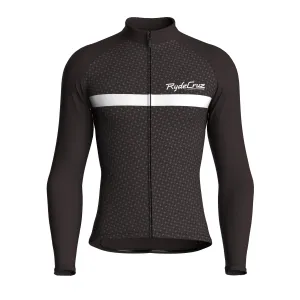 Stripe Dynamics | Dark Brown Male Long Sleeves Jersey
