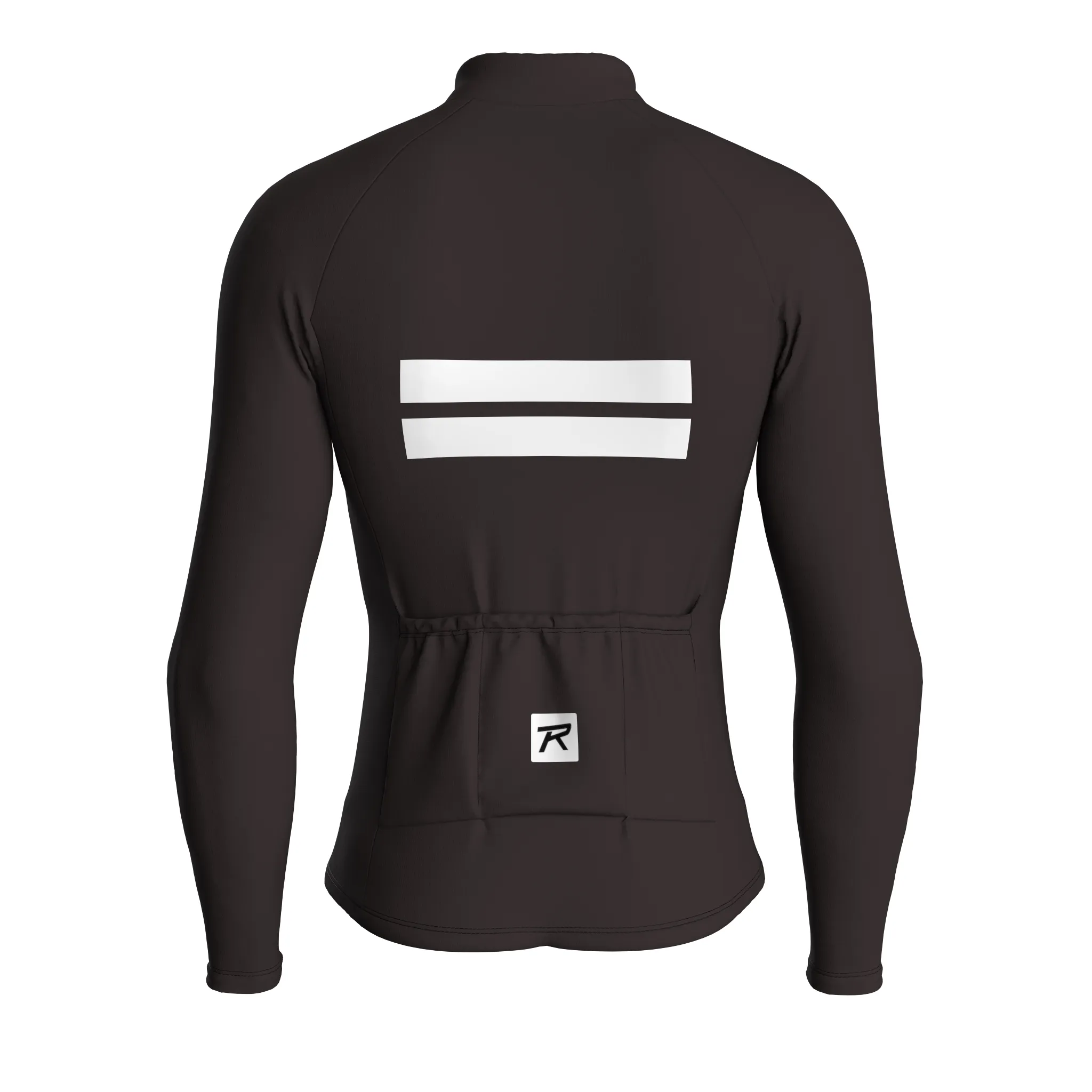 Stripe Dynamics | Dark Brown Male Long Sleeves Jersey