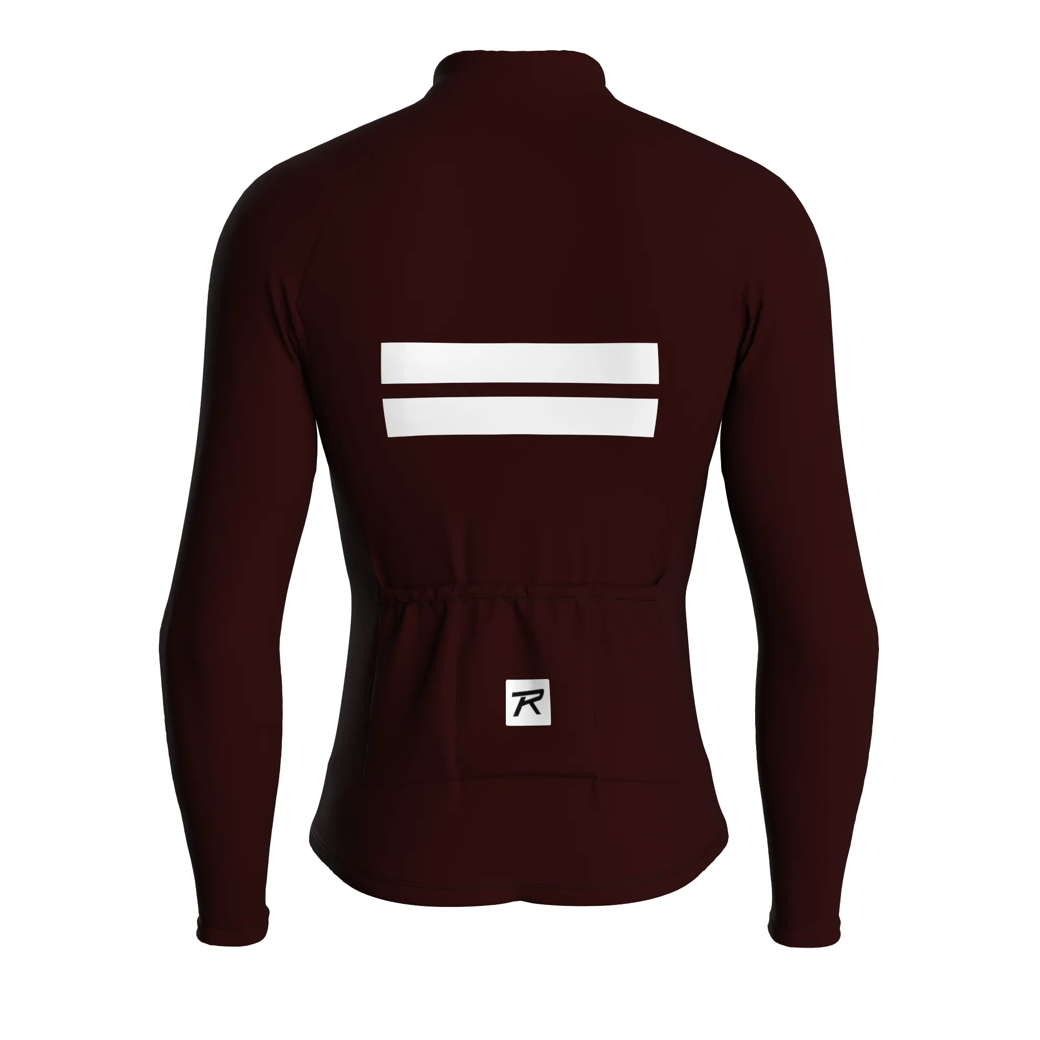 Stripe Dynamics | Dark Red Male Long Sleeves Jersey