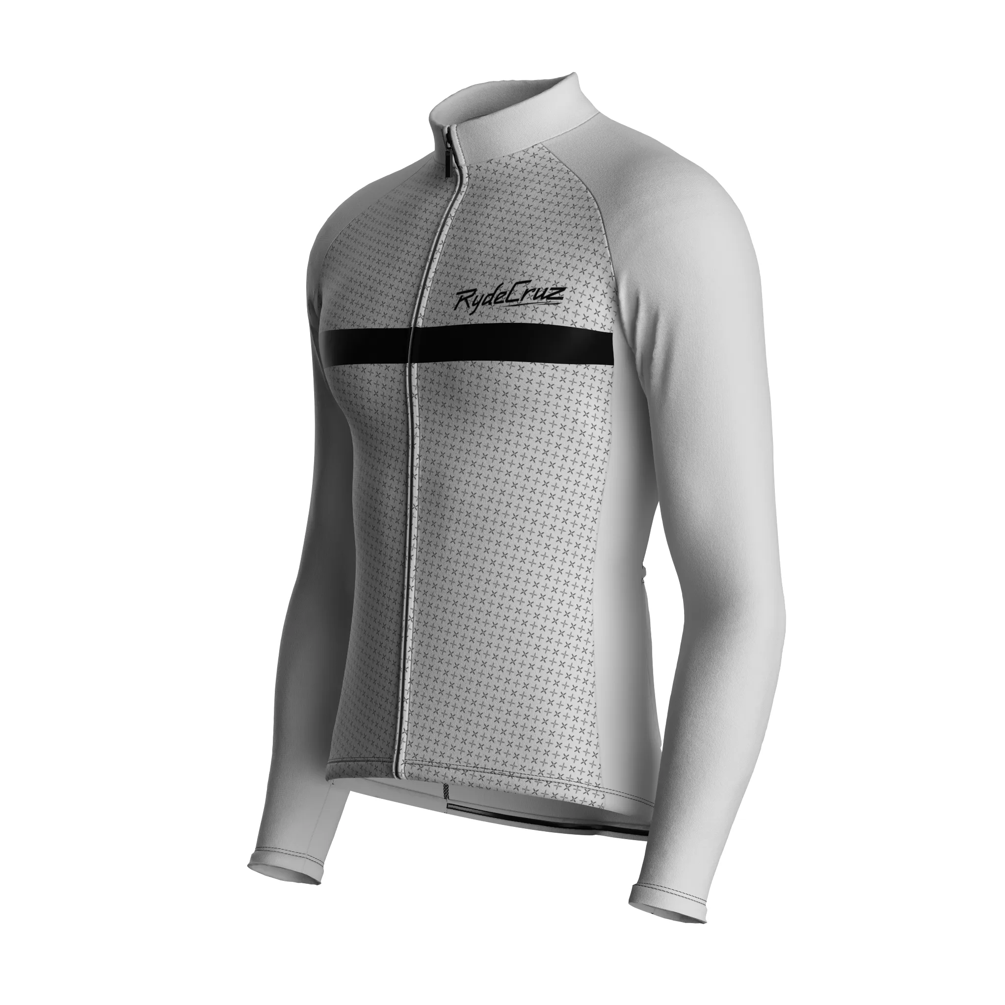 Stripe Dynamics | Light Gray Male Long Sleeves Jersey