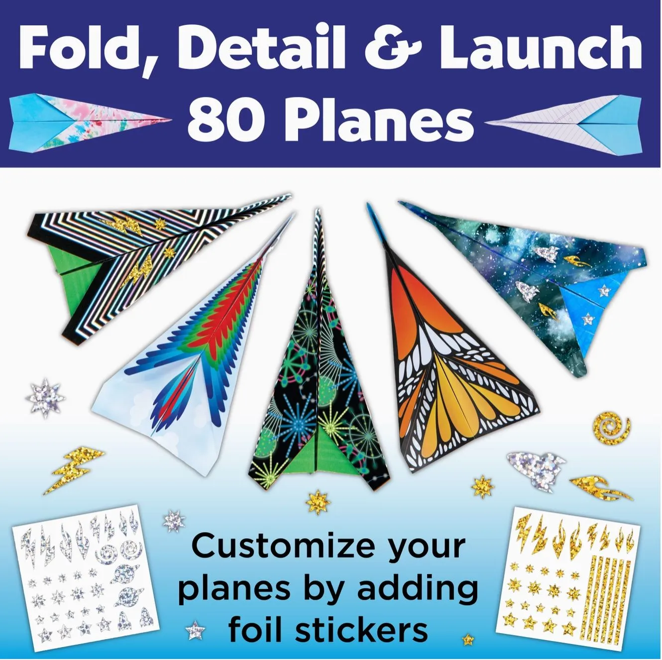Stunt Squadron Paper Airplane Craft Kit