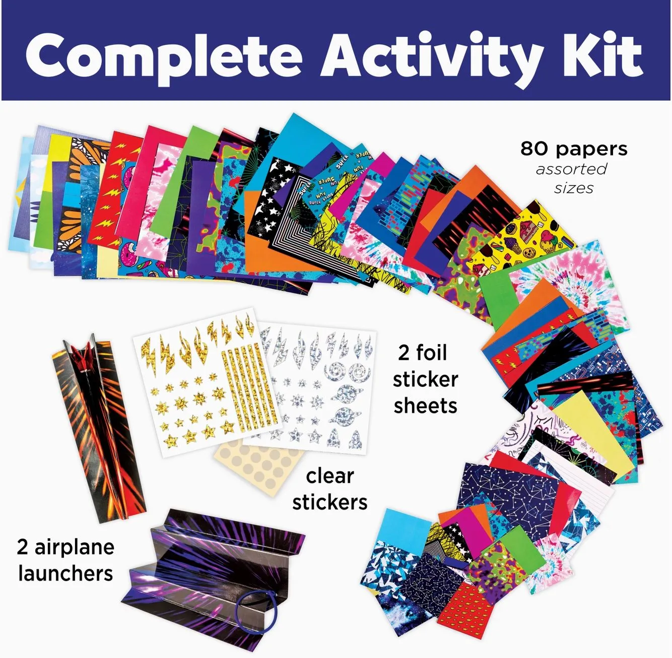 Stunt Squadron Paper Airplane Craft Kit