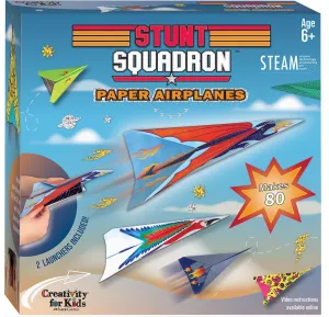 Stunt Squadron Paper Airplane Craft Kit