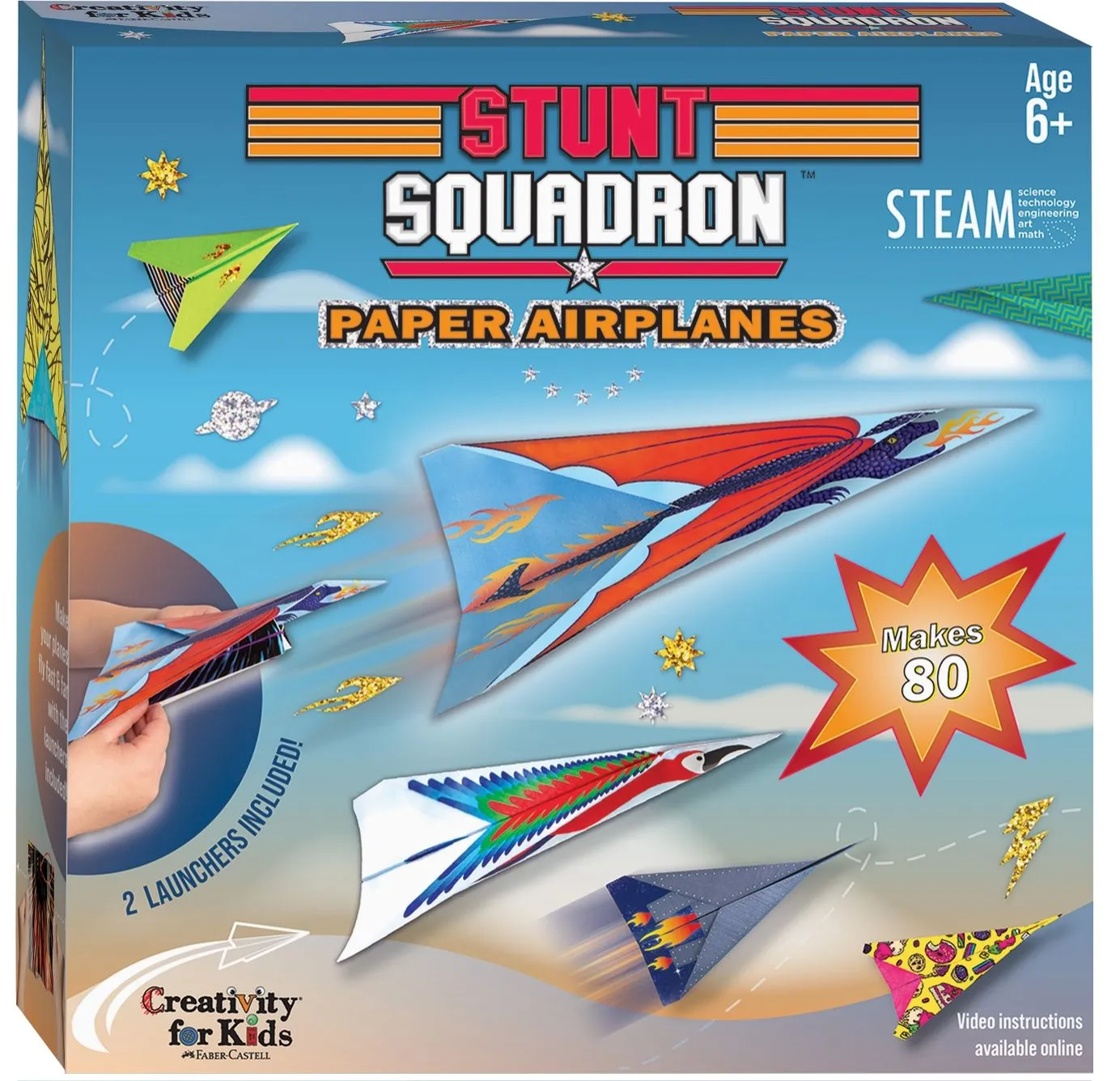 Stunt Squadron Paper Airplane Craft Kit