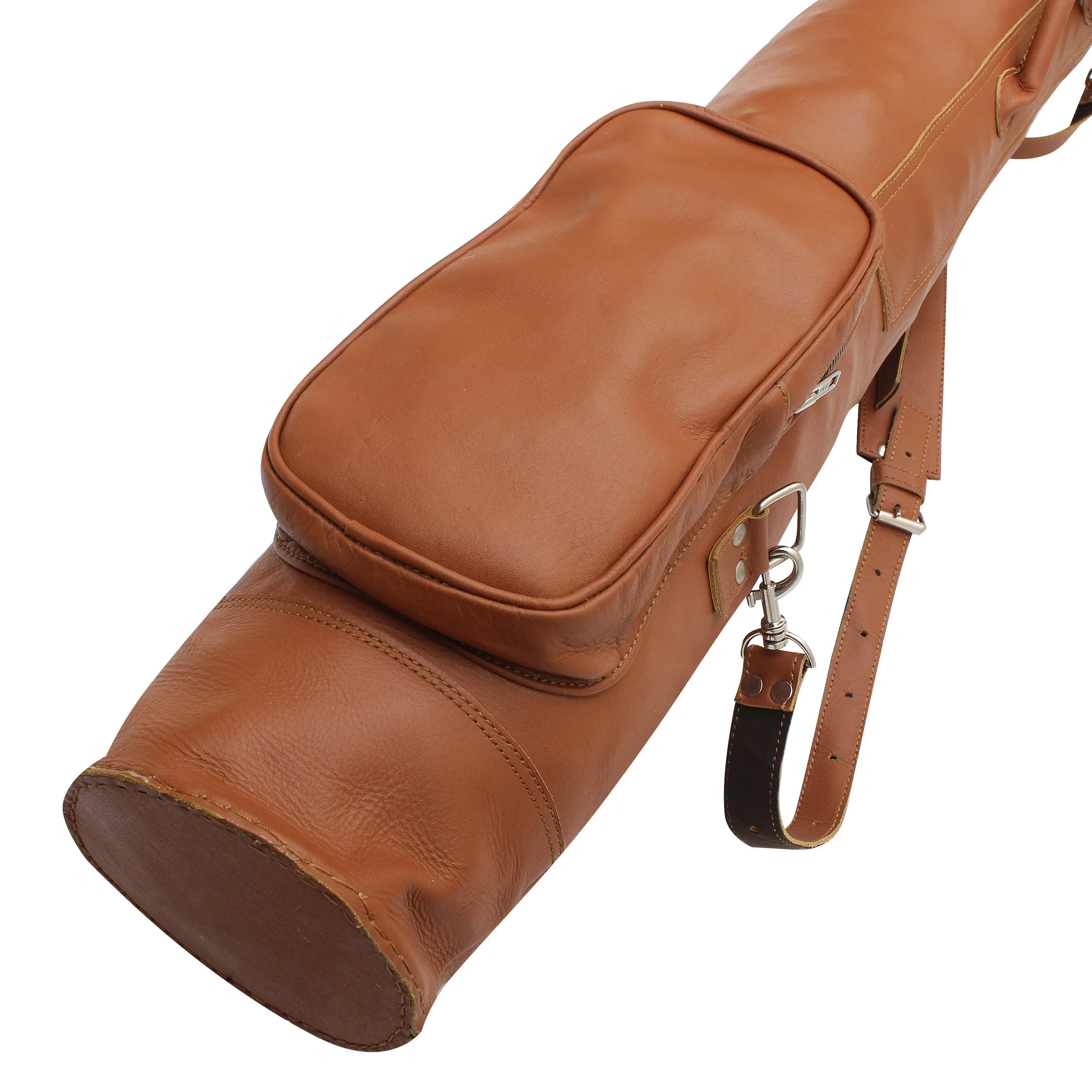 Sunday Golf Bag Leather With Tee Holder and Multiple Pockets