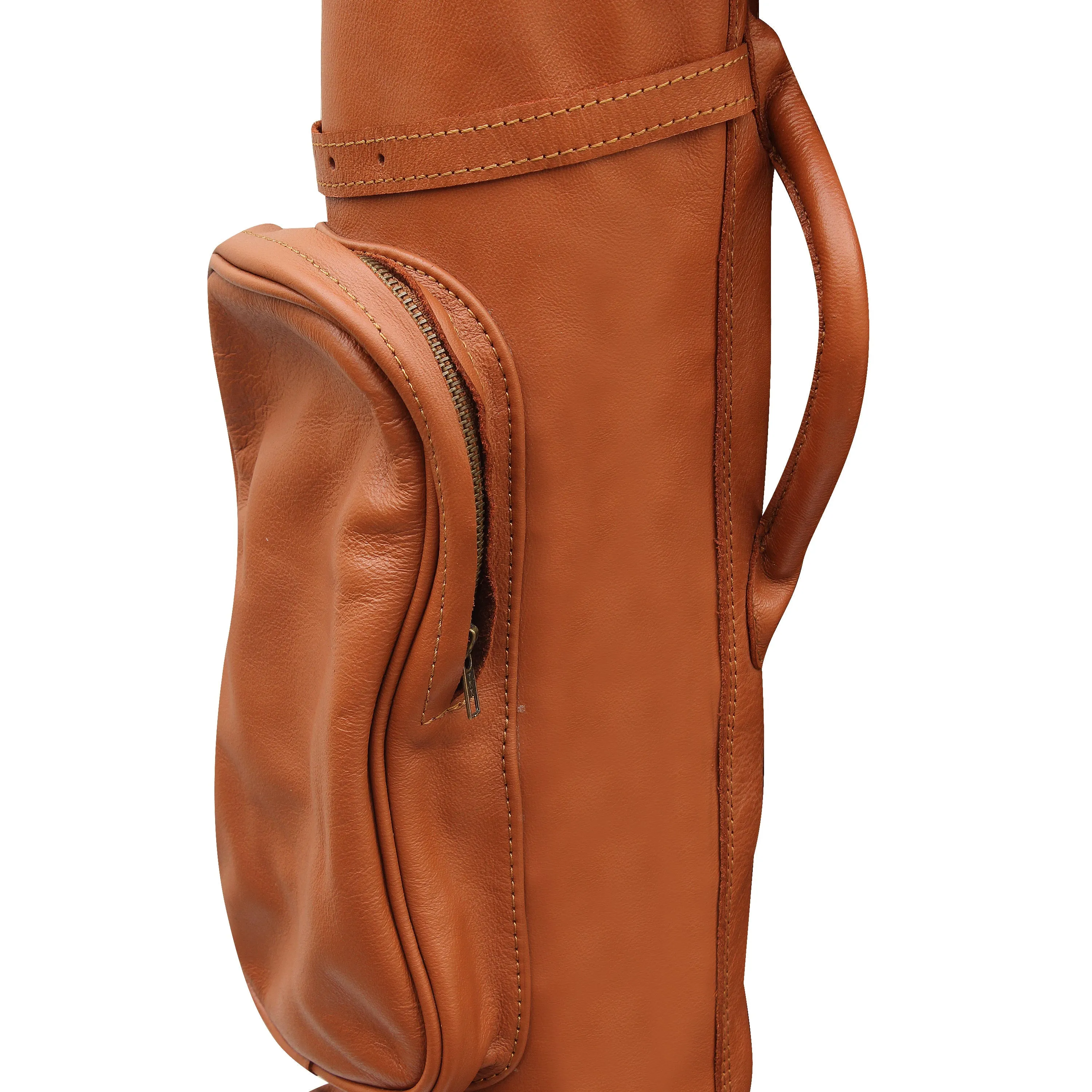 Sunday Golf Bag Leather With Tee Holder and Multiple Pockets