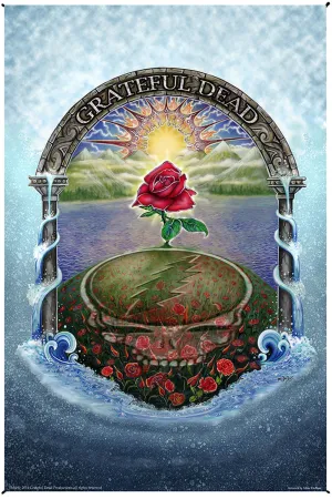 Sunshine Joy - Grateful Dead Rose Garden Heady Art Print Tapestry 53x85