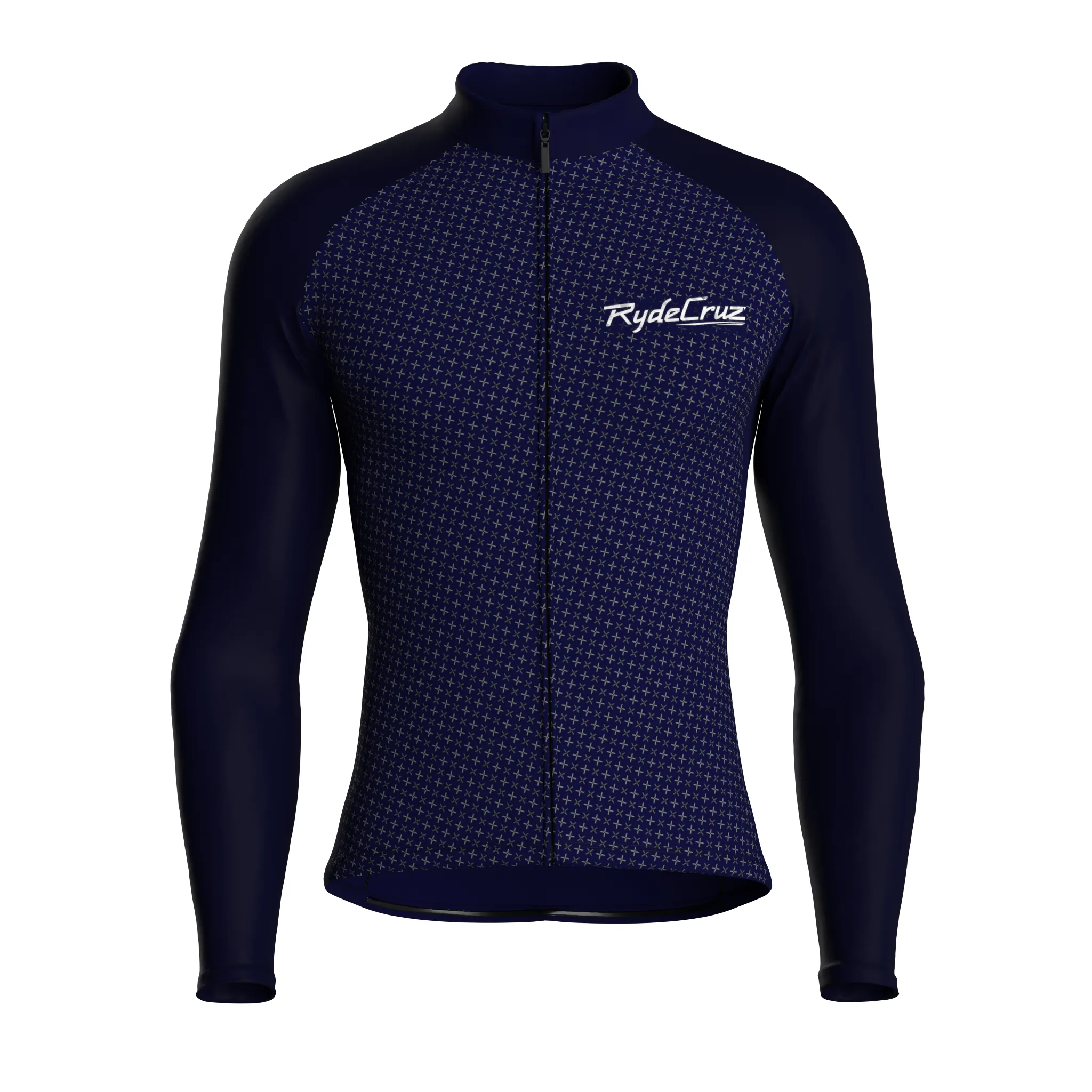 Swift Grid | Dark Blue Male Long Sleeves Jersey