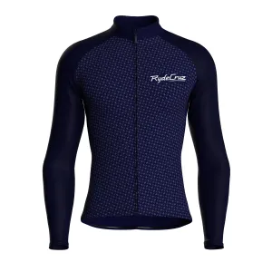 Swift Grid | Dark Blue Male Long Sleeves Jersey