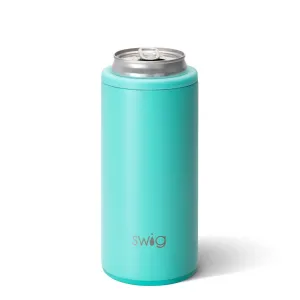 Swig Skinny Can Cooler - Aqua