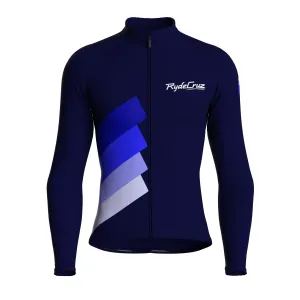 Synth Wave | Dark Blue Male Long Sleeves Jersey