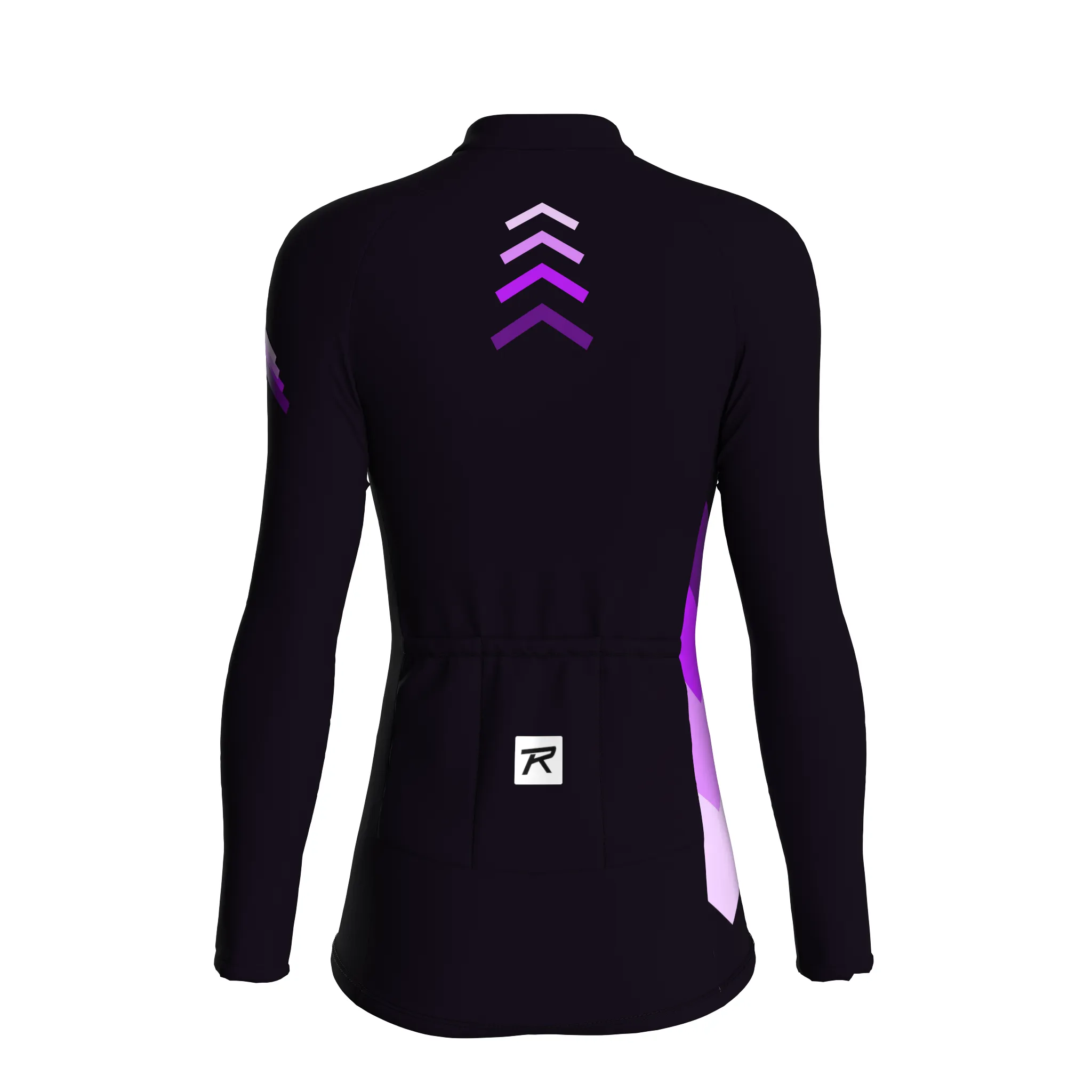 Synth Wave | Dark Purple Female Long Sleeves Jersey