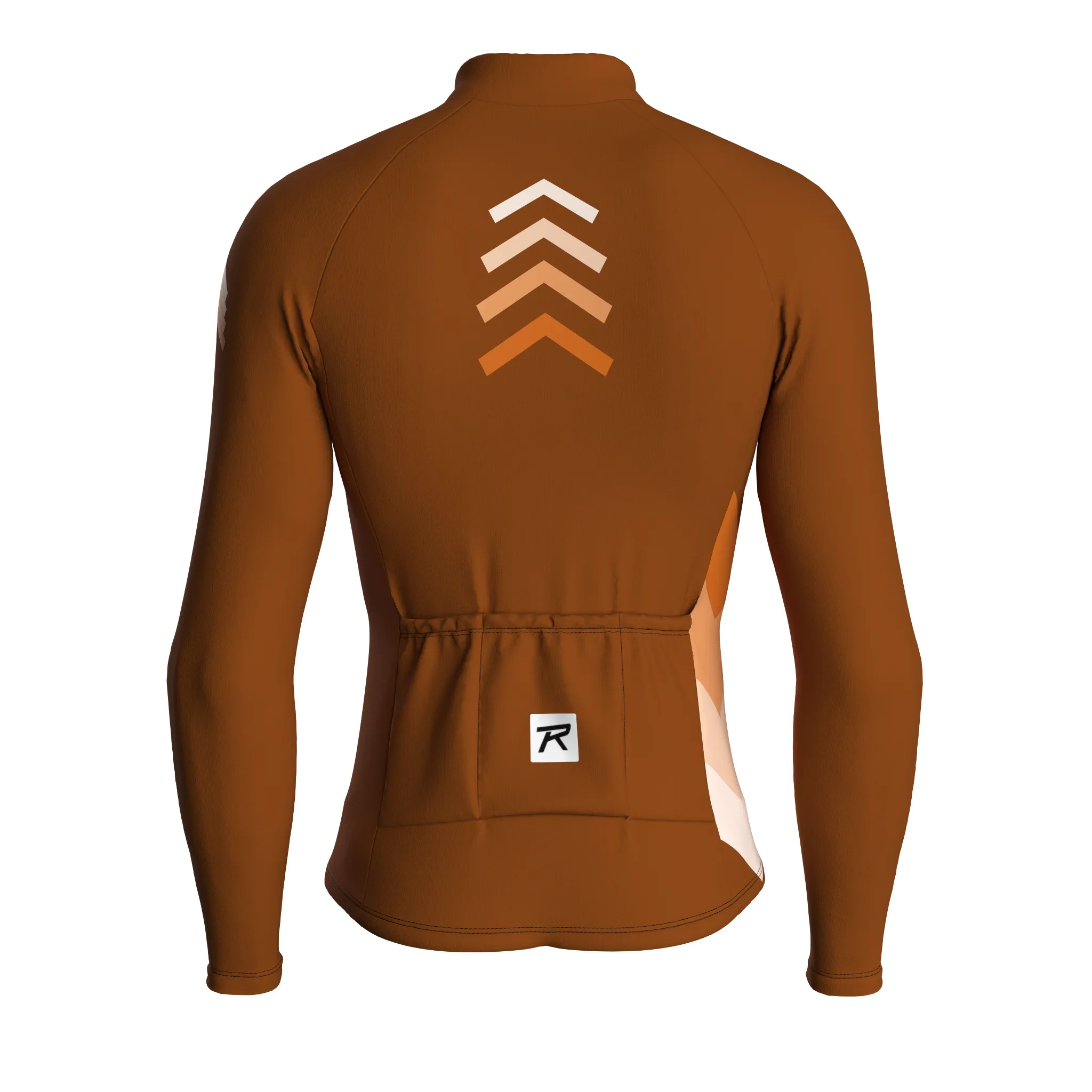 Synth Wave | Earth Brown Male Long Sleeves Jersey