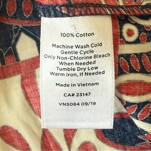 Talbots Picnic Party Poplin Shirtdress. Size 10P