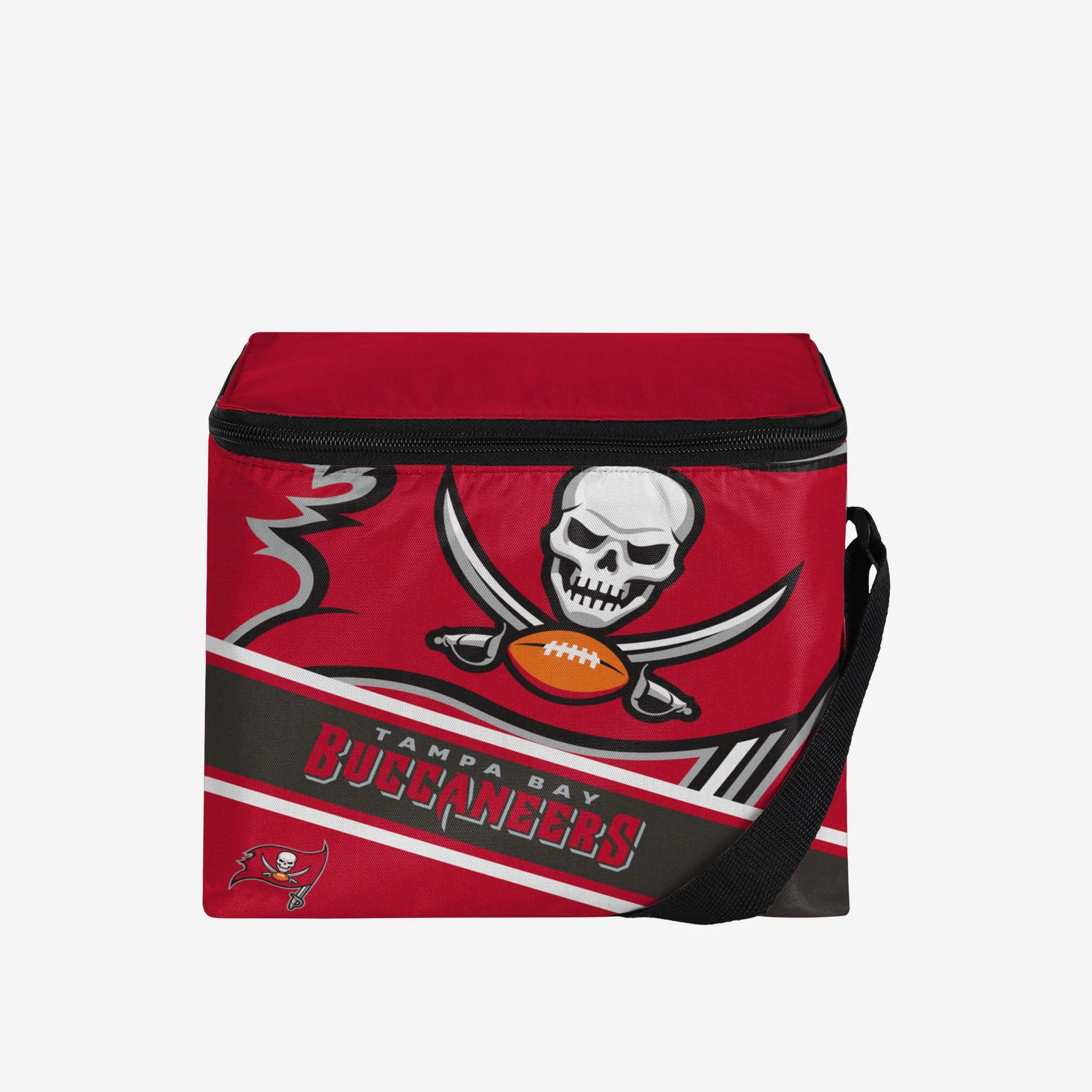 Tampa Bay Buccaneers Big Logo Stripe 6 Pack Cooler
