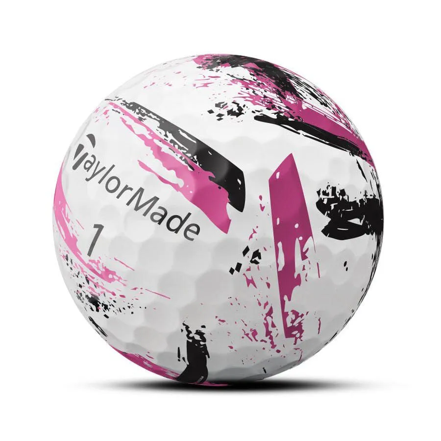TaylorMade SpeedSoft Ink Golf Balls Pink