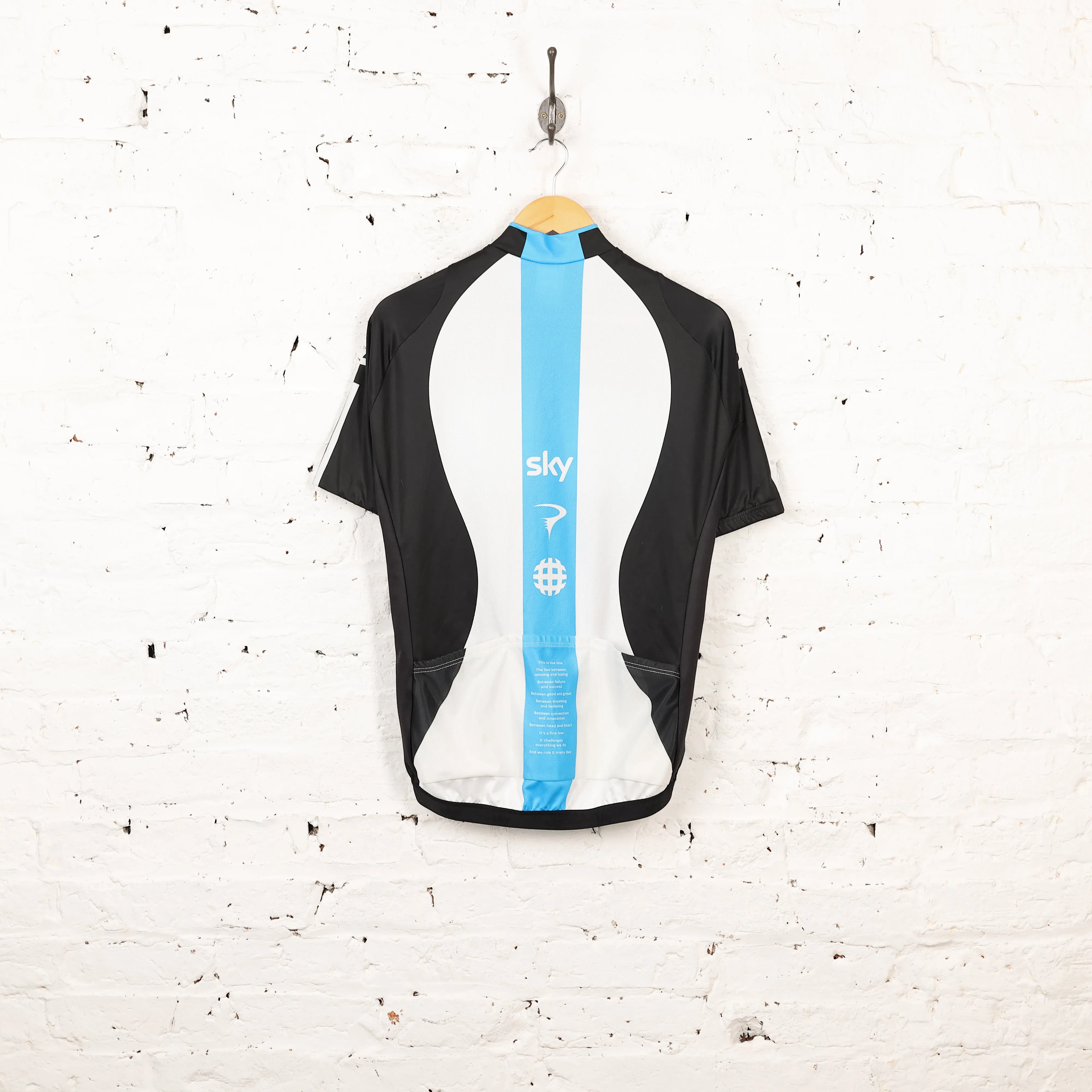 Team Sky Peters Adidas Cycling Top Jersey - Black - M