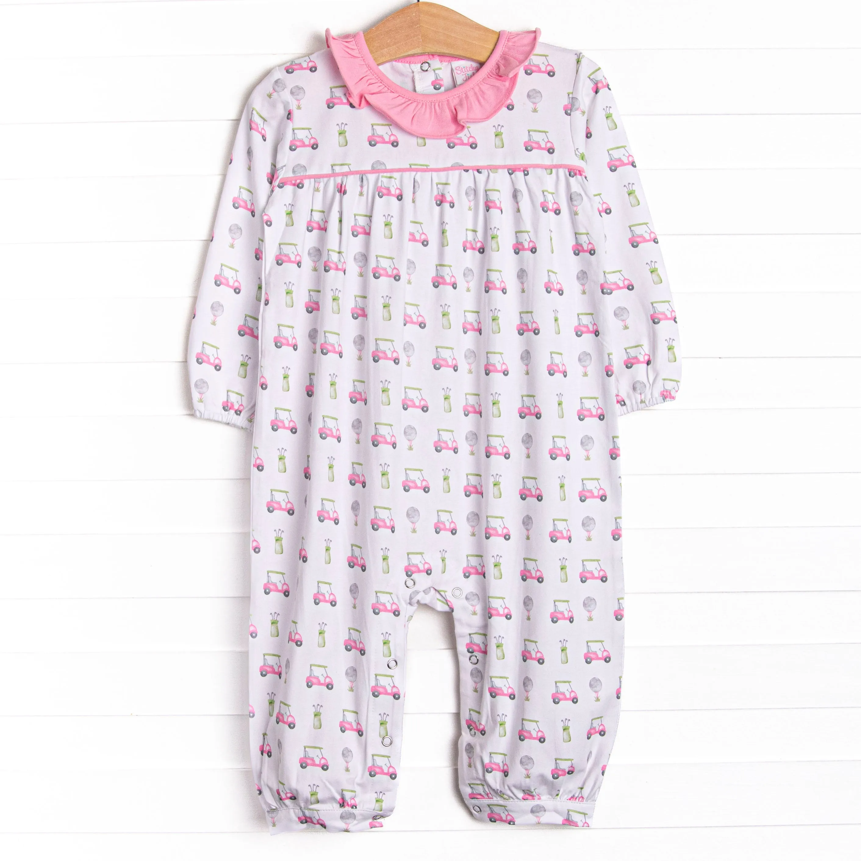 Tee Time Romper, Pink