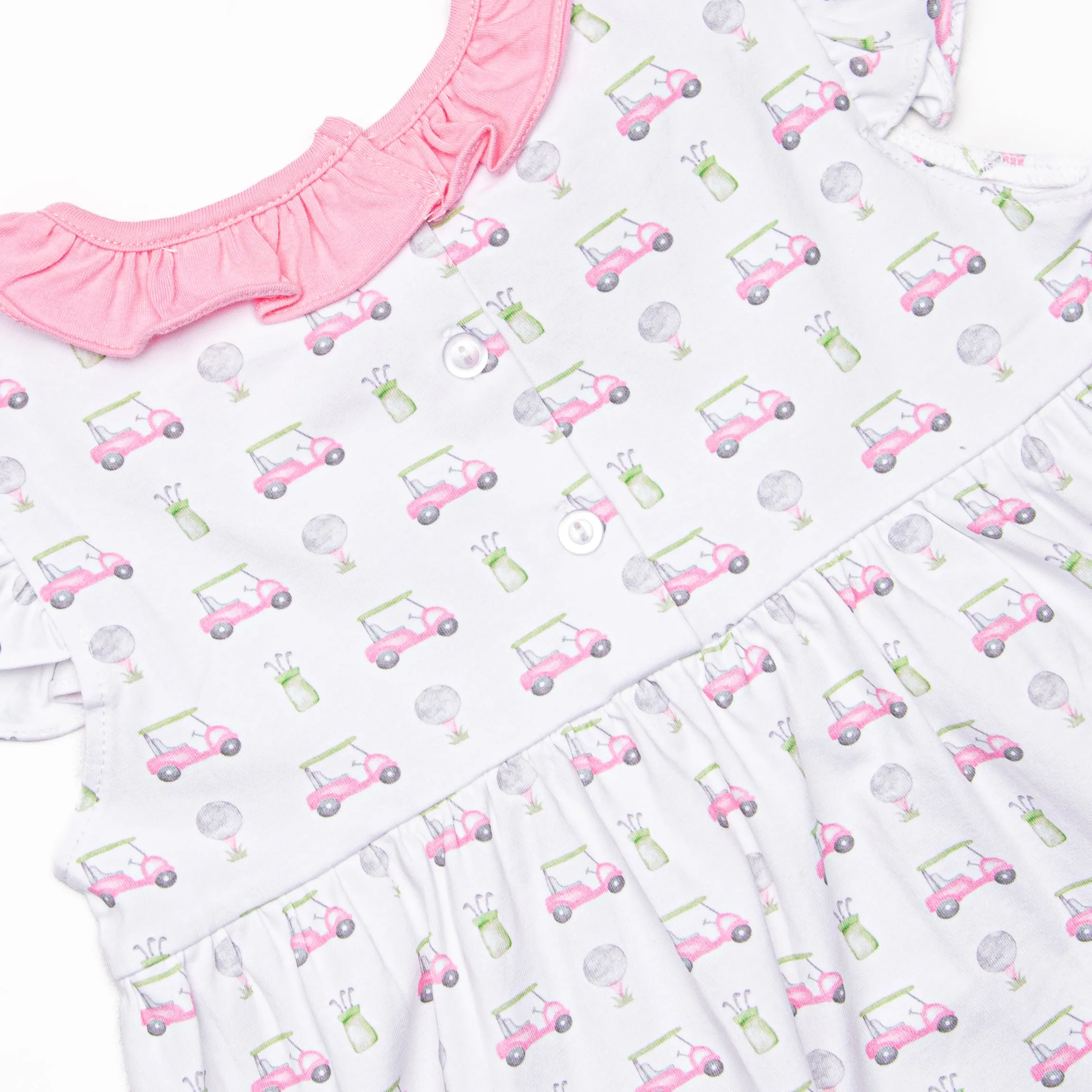 Tee Time Ruffle Short Set, Pink