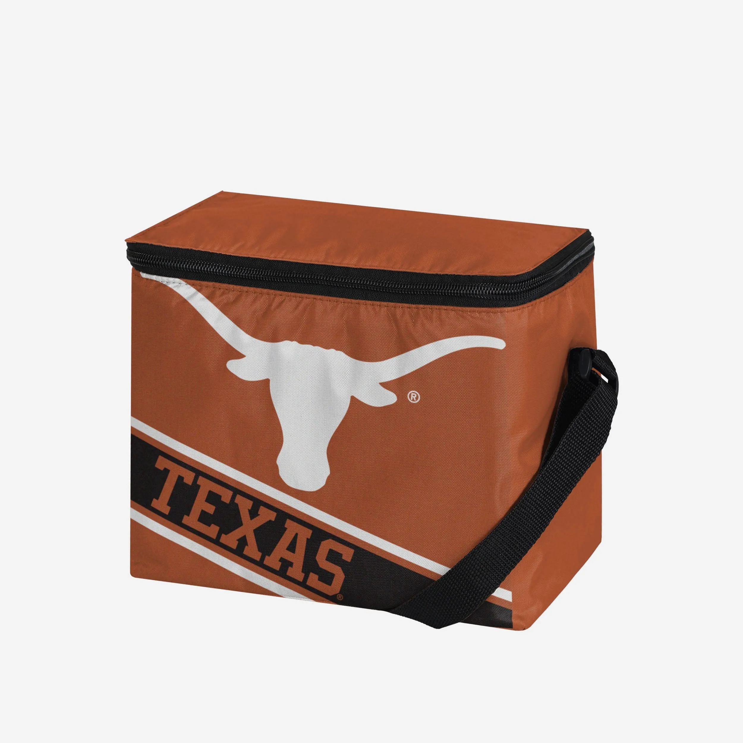 Texas Longhorns Big Logo Stripe 6 Pack Cooler